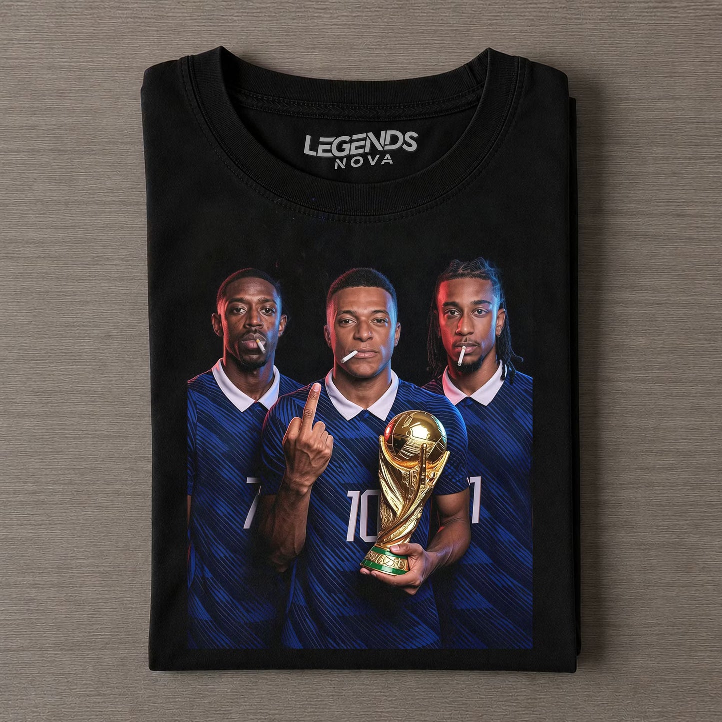 Ousmane Dembélé, Kylian Mbappé, and Michael Olise France T-shirt