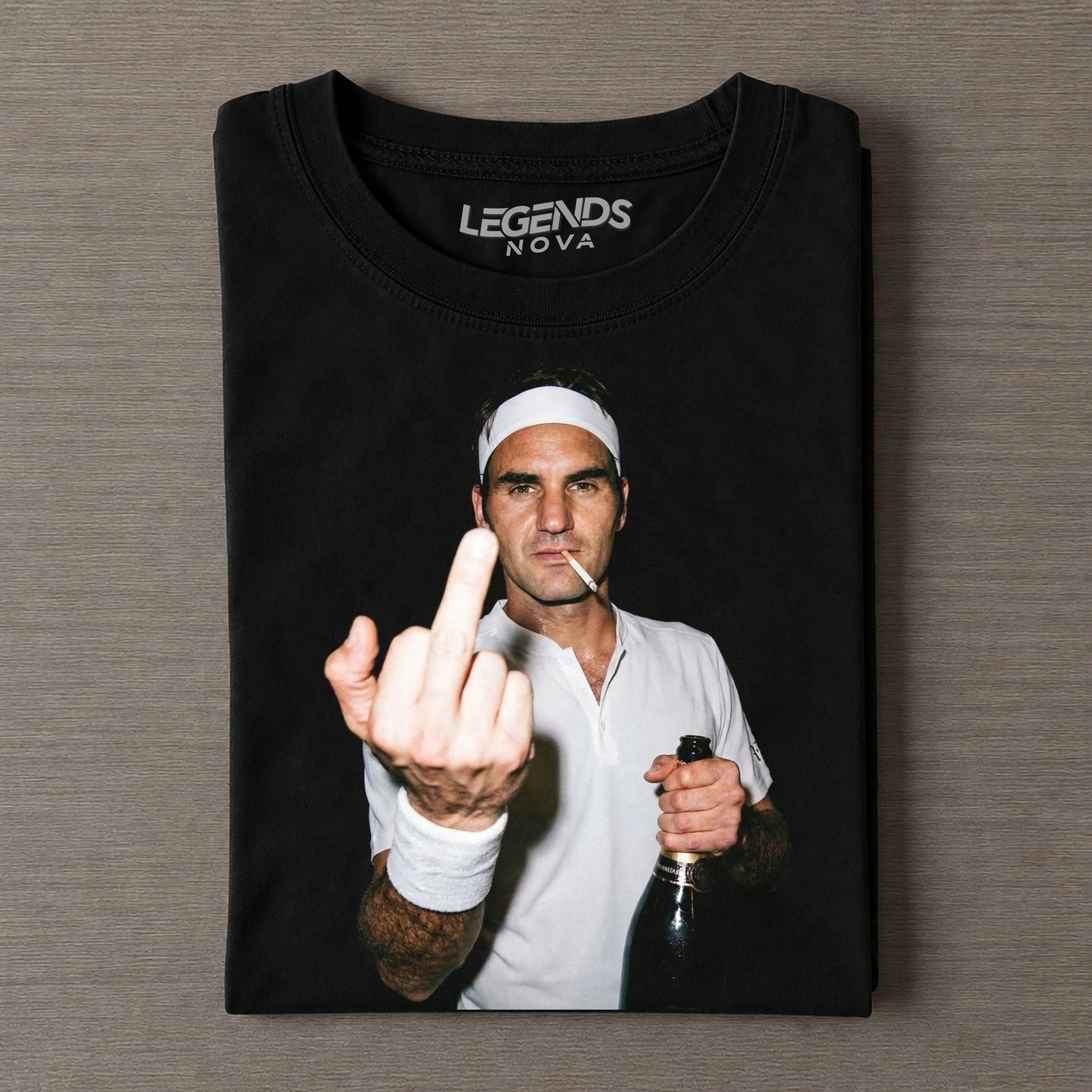 Roger Federer Tennis legend graphic T-shirt