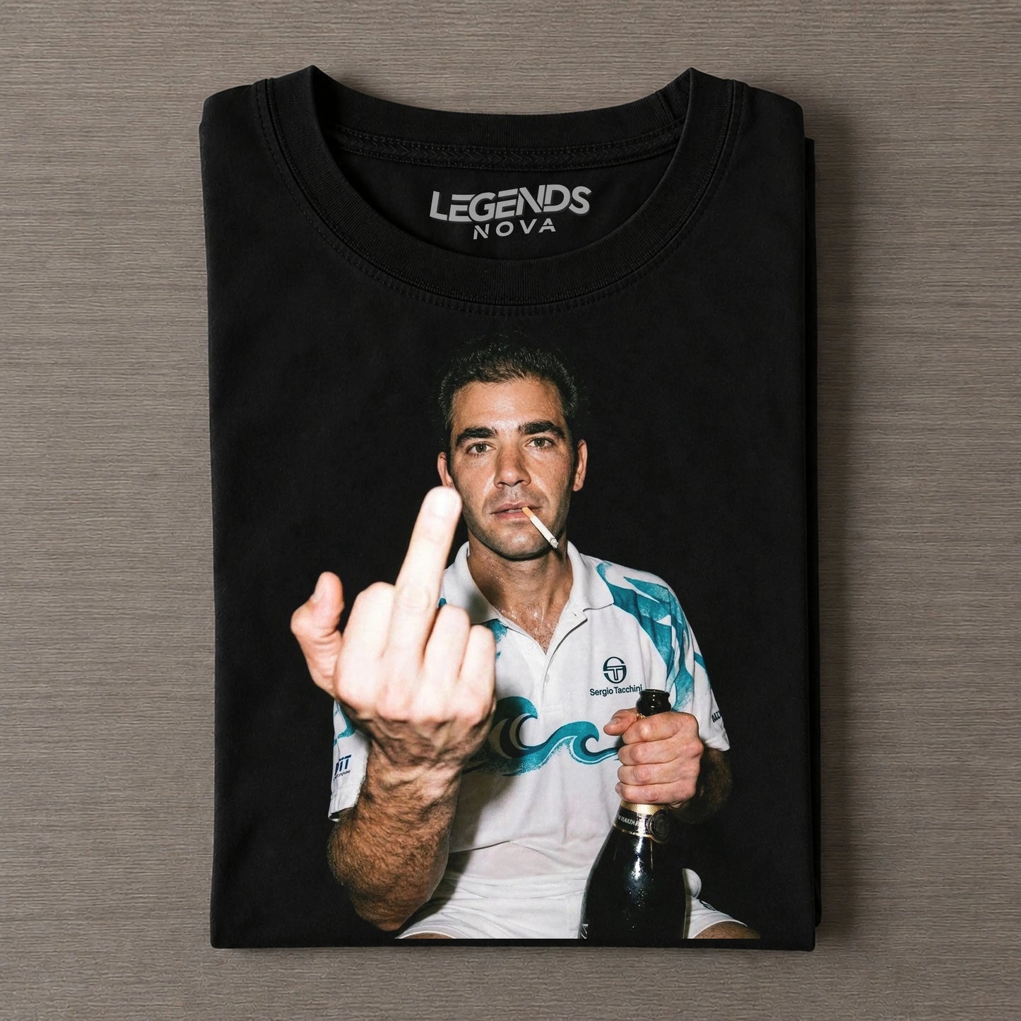 Pete Sampras Tennis legend graphic T-shirt