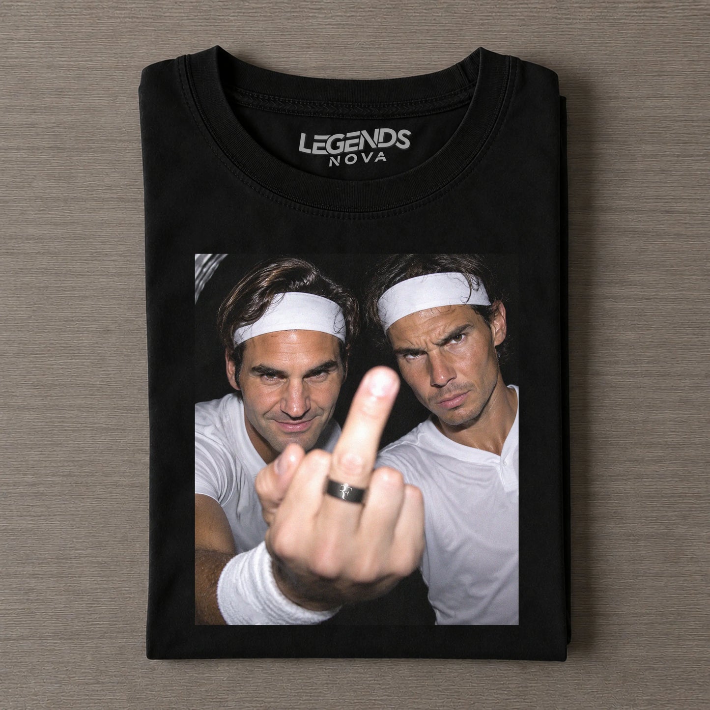 Roger Federer & Rafael Nadal Tennis legend graphic T-shirt