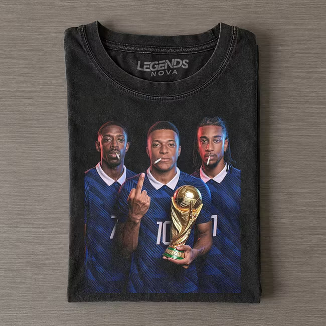 Ousmane Dembélé, Kylian Mbappé, and Michael Olise France T-shirt