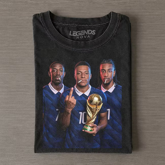 Ousmane Dembélé, Kylian Mbappé, and Michael Olise France T-shirt