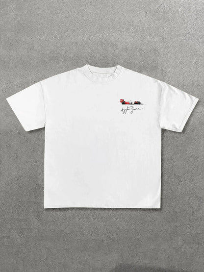 Ferrari Formula 1 Ayrton Senna Printed Unisex Oversized T-shirt