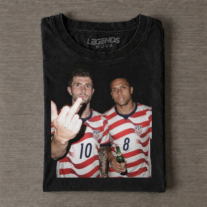 Christian Pulisic & Weston McKennie USA Soccer Style Tee 8