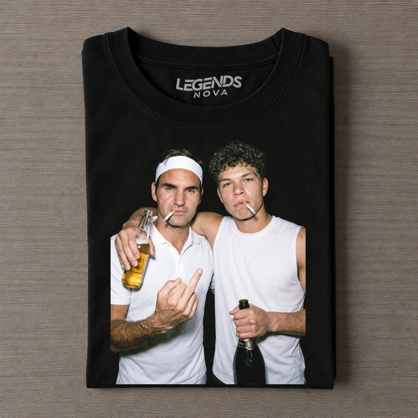 Ben Shelton & Roger Federer 2026 Vintage T-shirt
