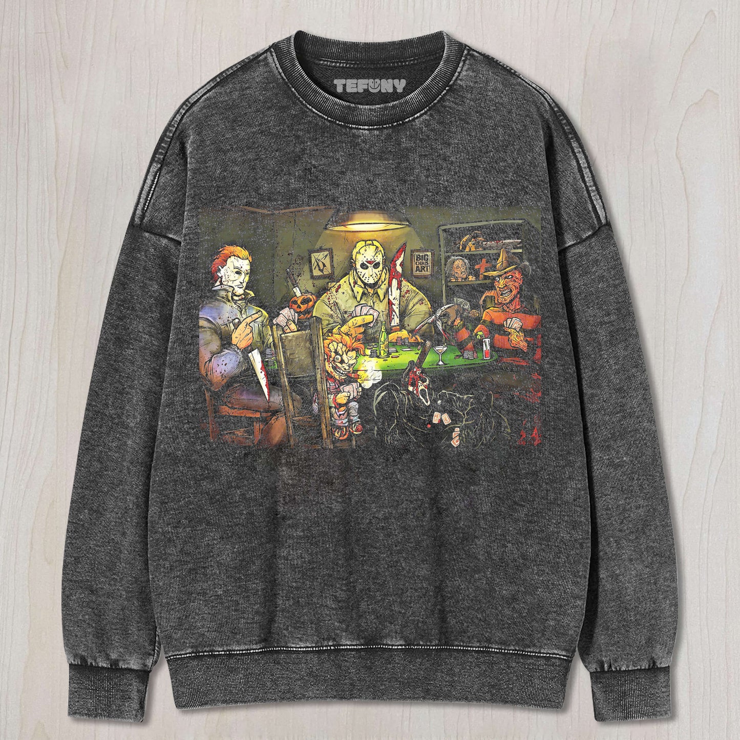 MICHAEL MYERS & JASON VOORHEES & CHUCKY & FREDDY KRUEGER & GHOSTFACE T-SHIRT