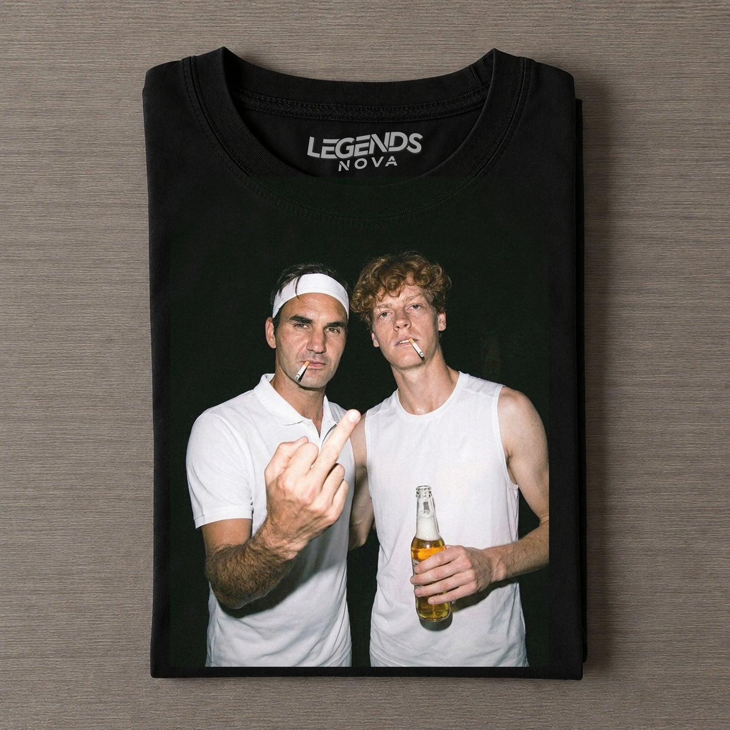 Jannik Sinner & Roger Federer 2026 Vintage T-shirt