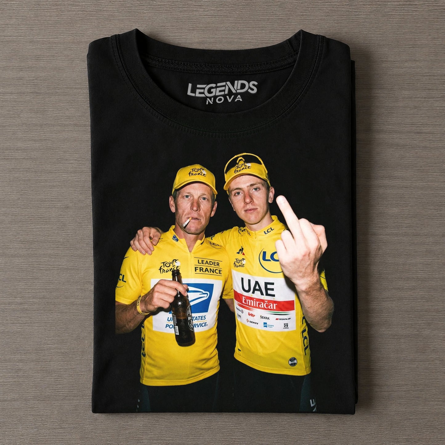 Lance Armstrong & Tadej Pogačar T-shirt