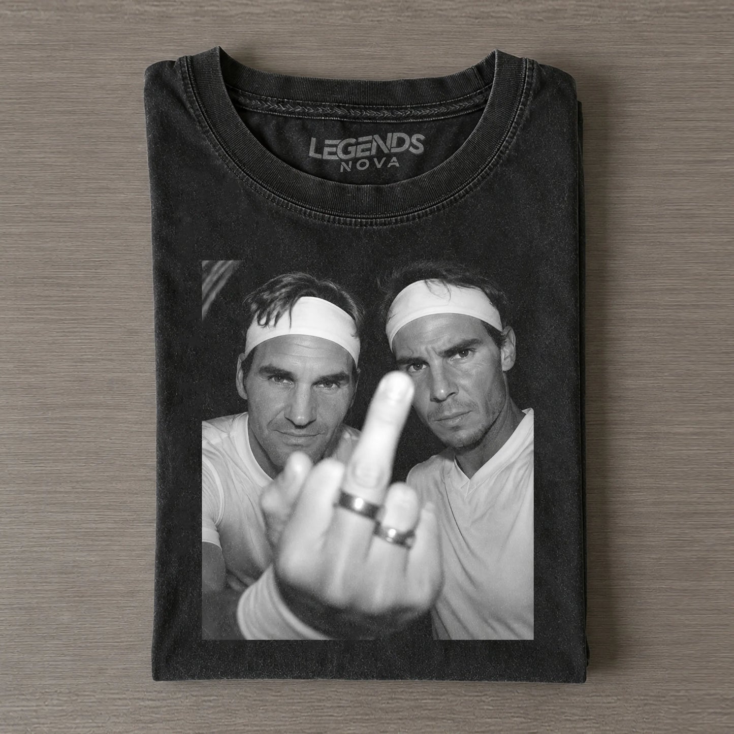 Roger Federer & Rafael Nadal Tennis legend graphic T-shirt