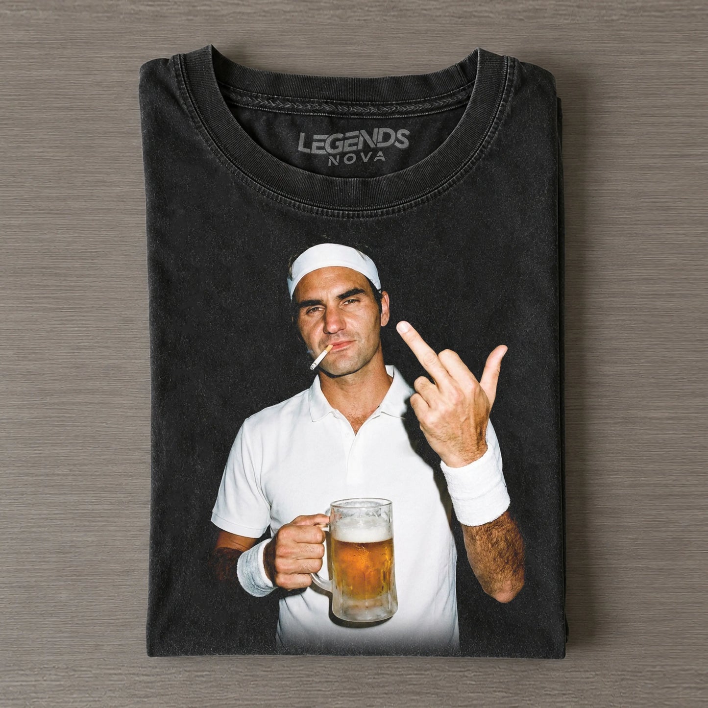 Roger Federer Tennis legend graphic T-shirt