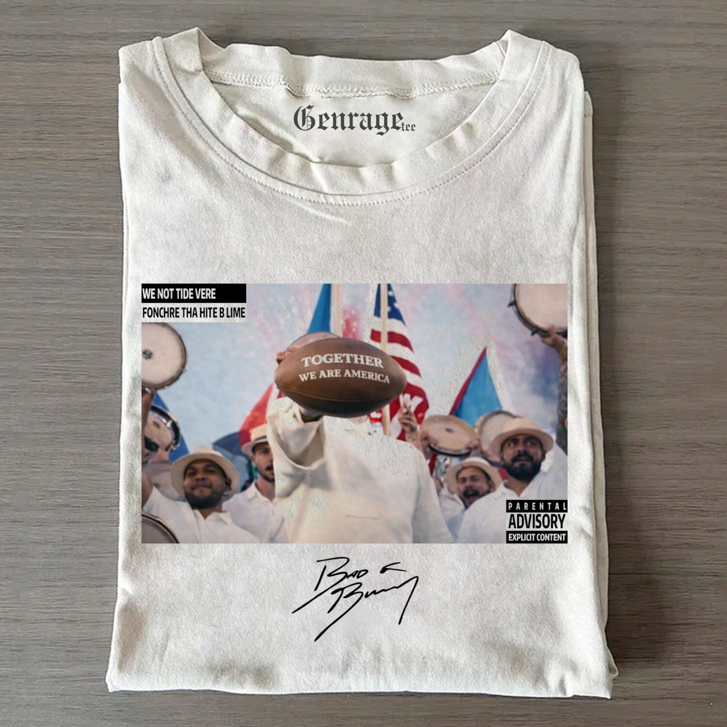 BAD BUNNY TOGETHER WE ARE AMERICA SUPER BOWL T-SHIRT