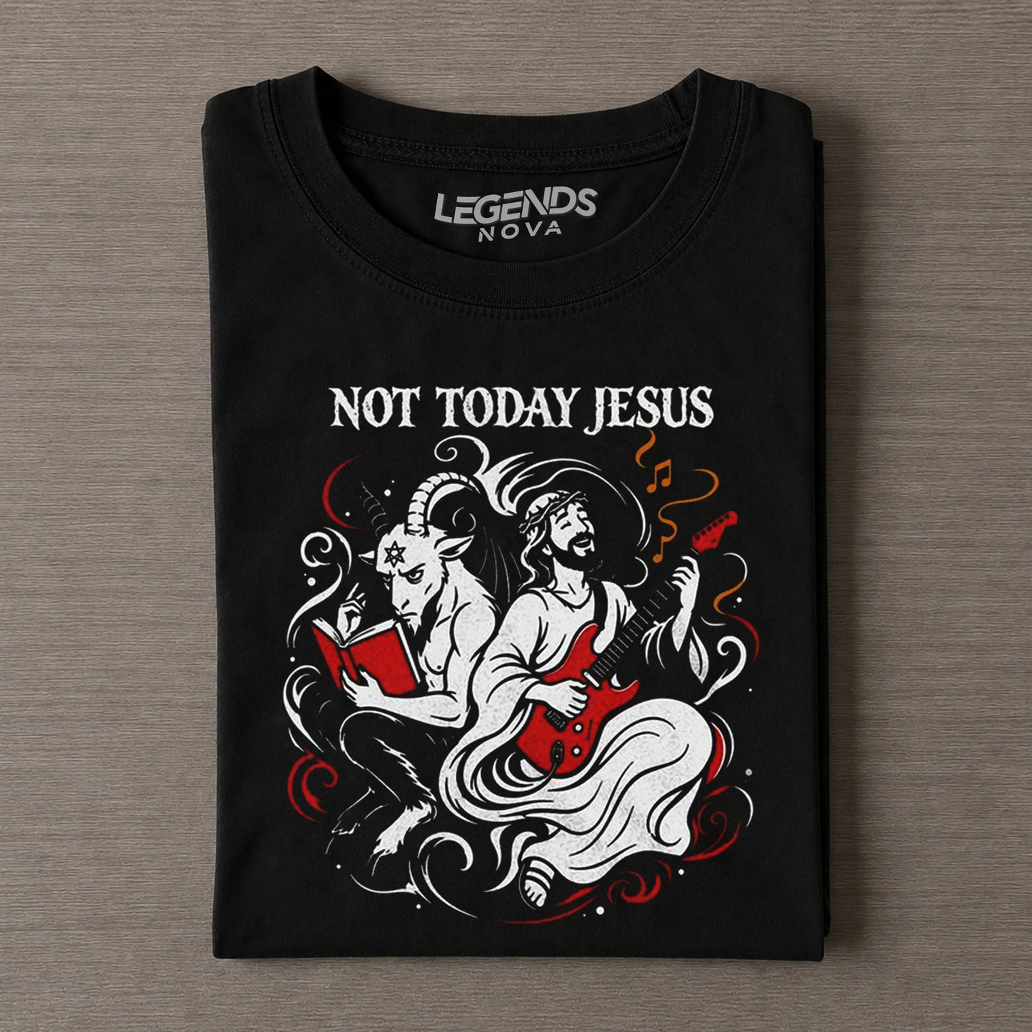 Funny Not Today Jesus Vintage T-shirt