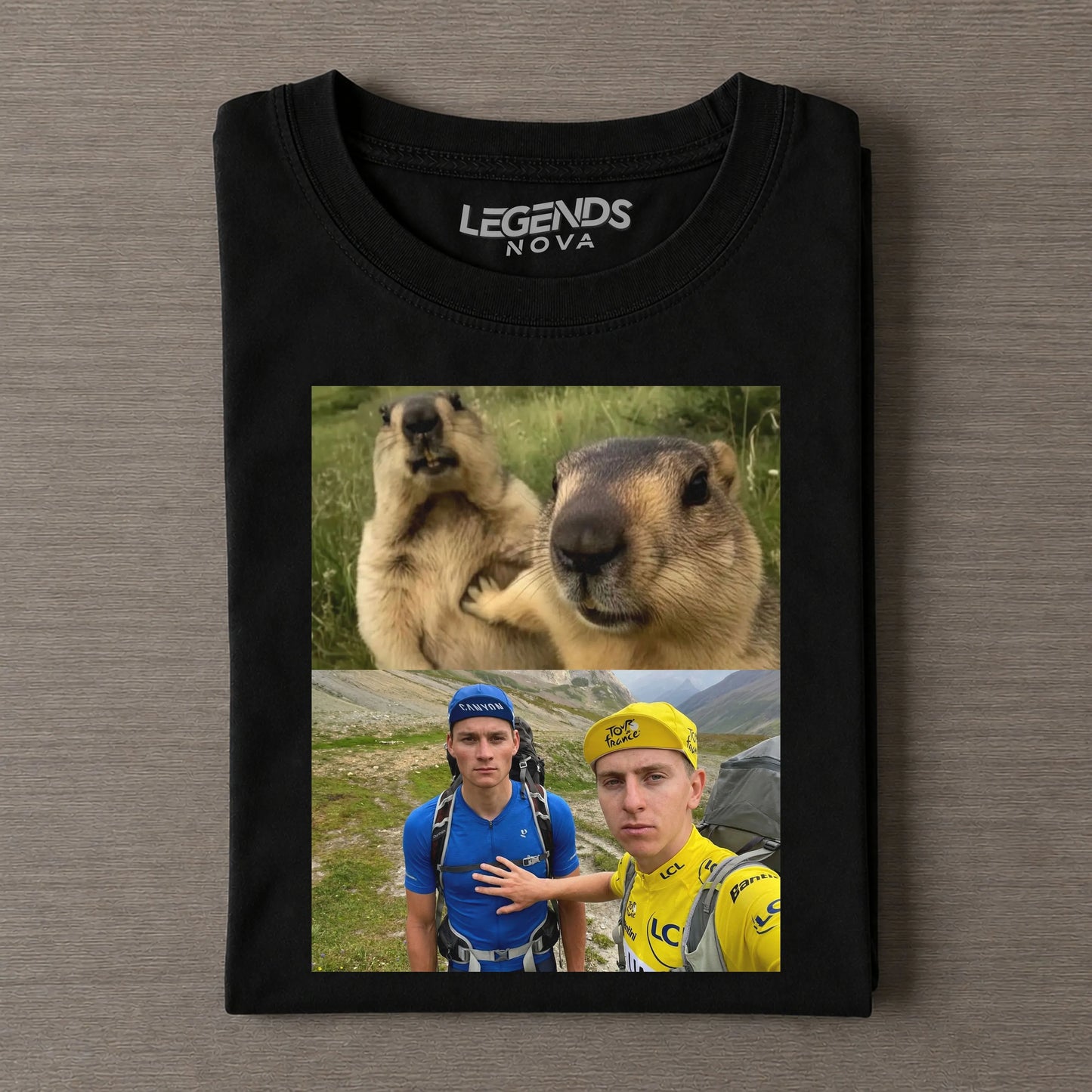 Mathieu van der Poel & Tadej Pogačar Funny 2026 Tee