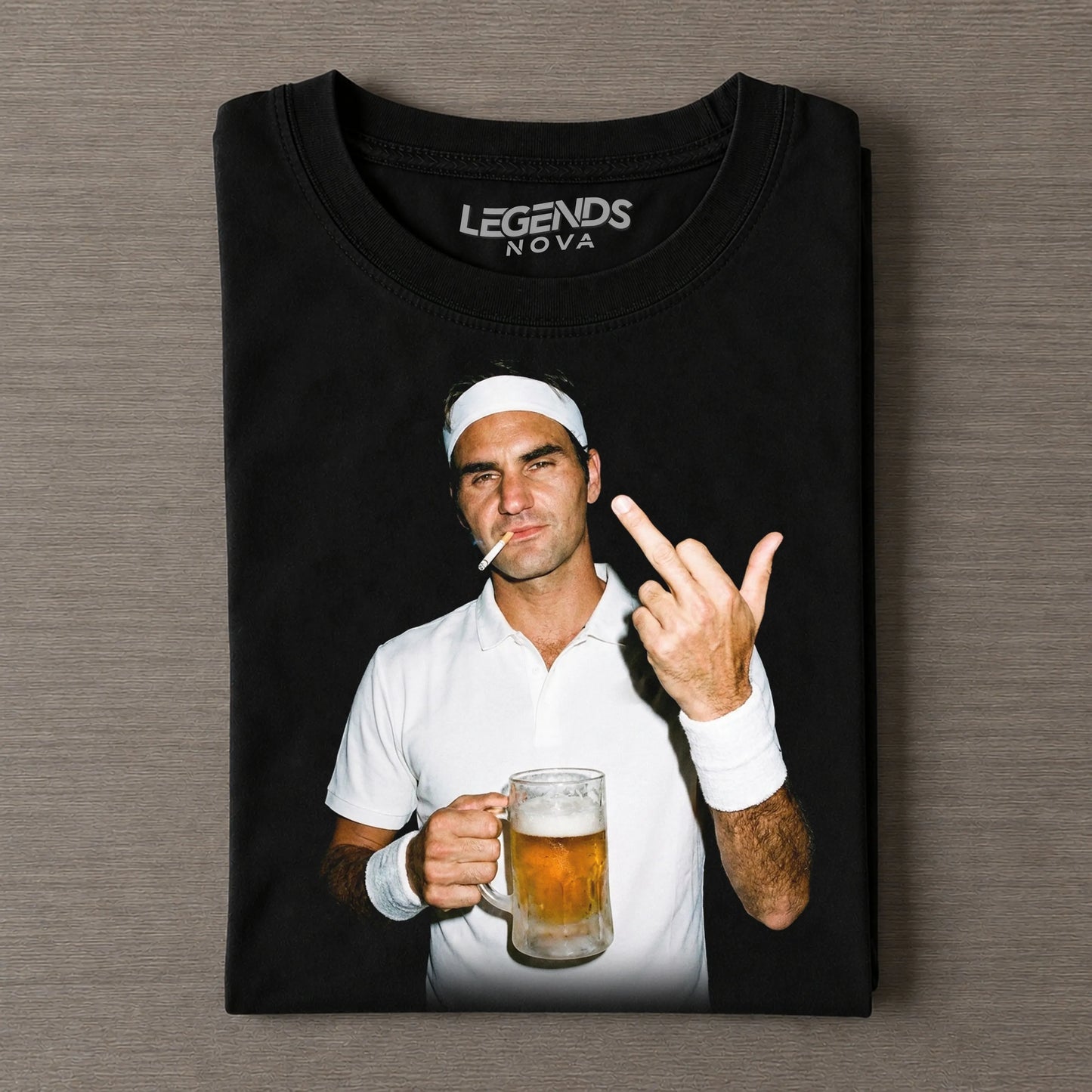 Roger Federer Tennis legend graphic T-shirt
