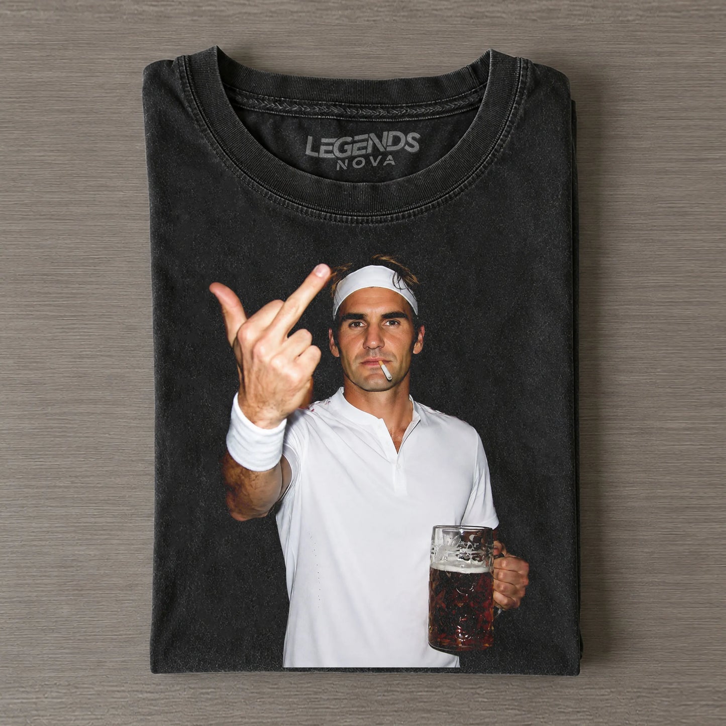 Roger Federer Tennis legend graphic T-shirt