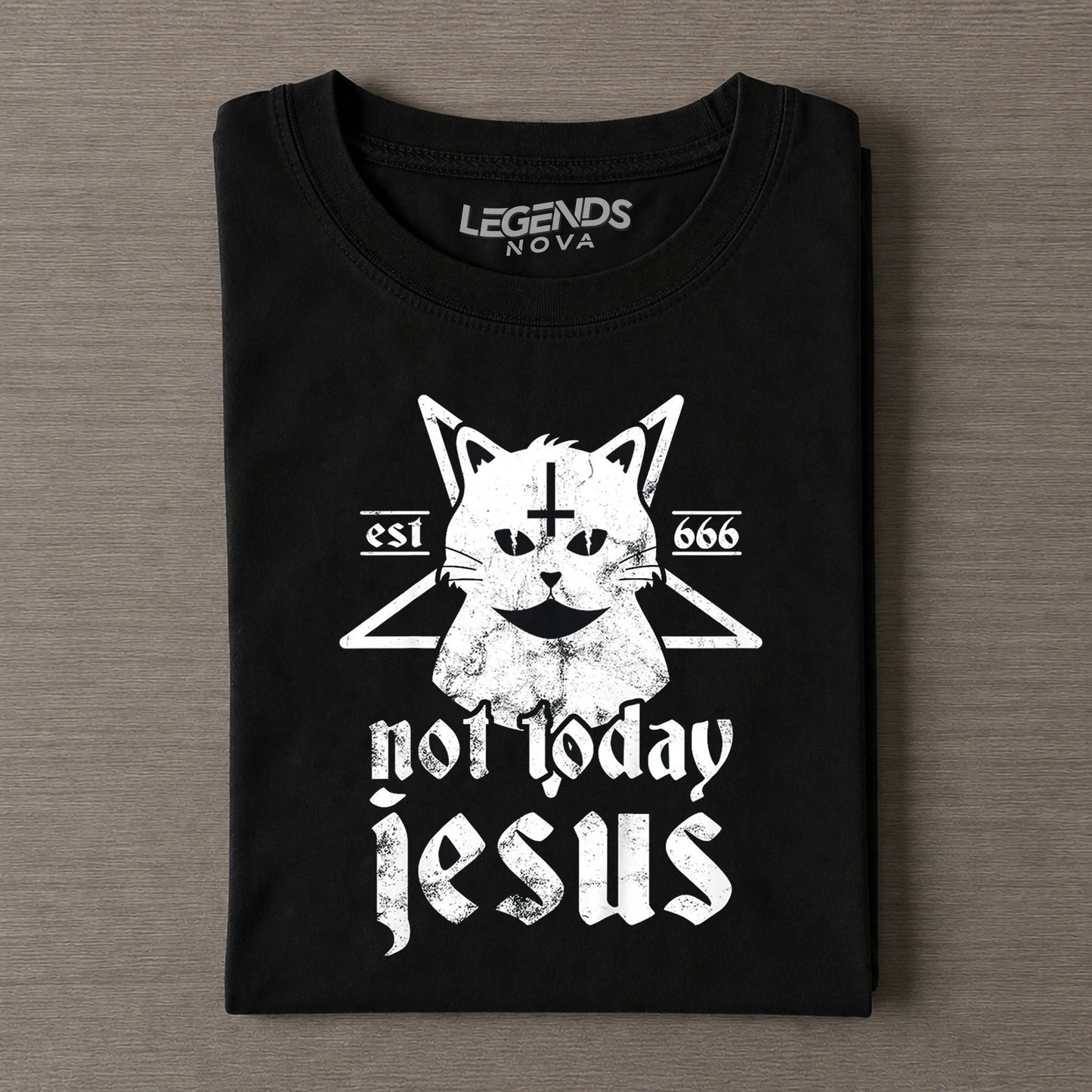 Funny Not Today Jesus Vintage T-shirt