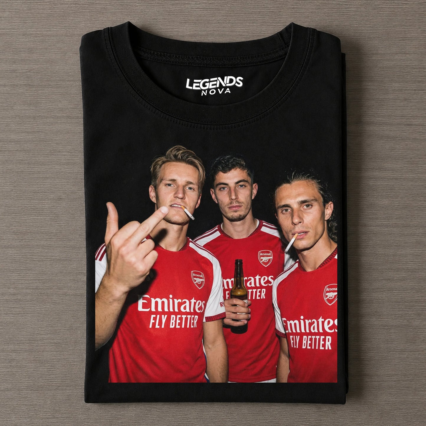 Martin Odegaard & Kai Havertz & Riccardo Calafiori Arsenal Tee