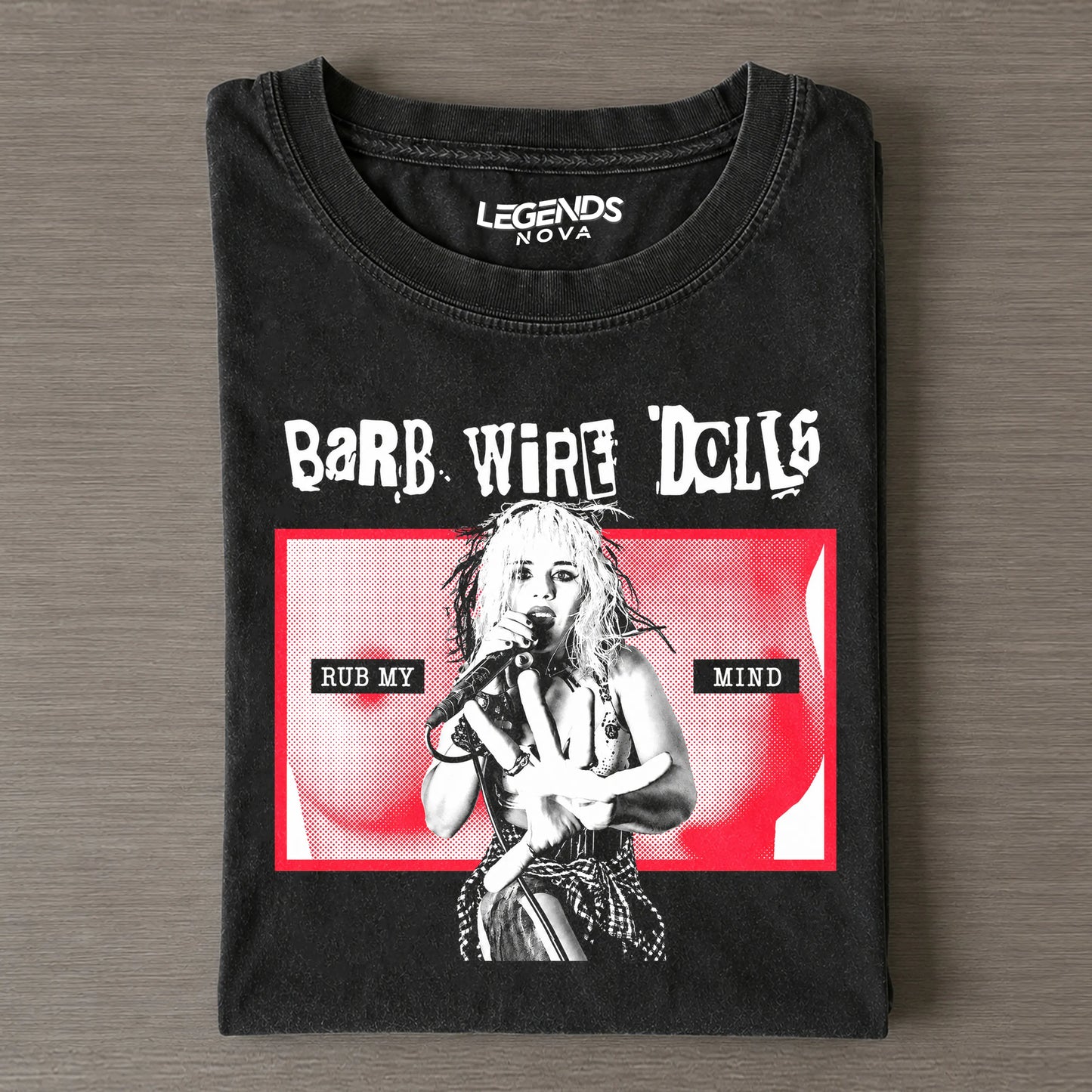 Barb Wire Dolls & Rub My Mind Vintage Tee