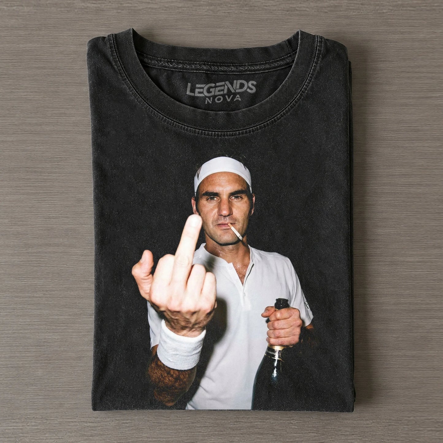 Roger Federer Tennis legend graphic T-shirt