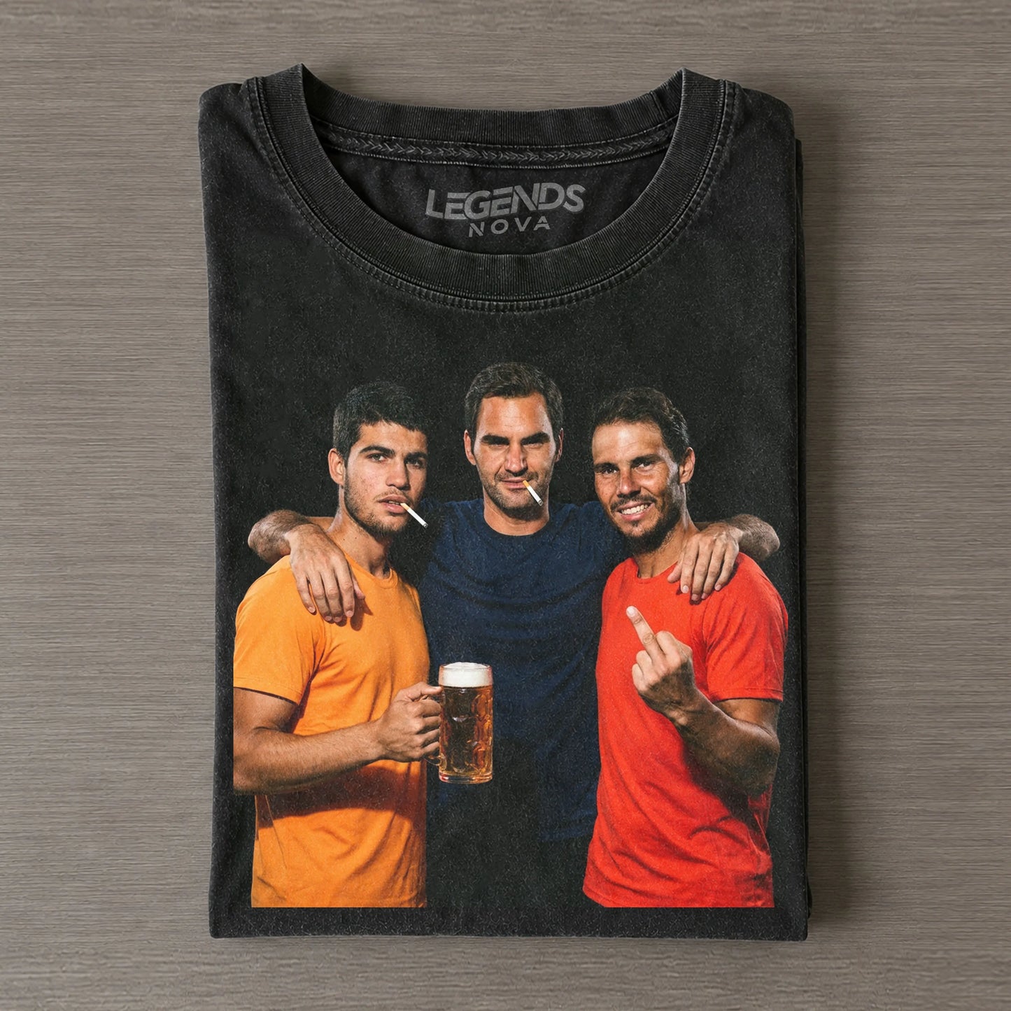 Carlos Alcaraz & Roger Federer & Rafael Nadal 2026 Vintage T-shirt
