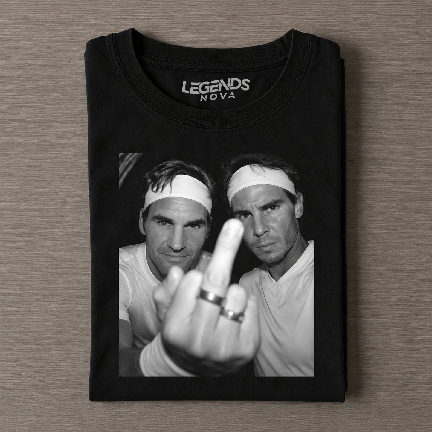 Roger Federer & Rafael Nadal Tennis legend graphic T-shirt