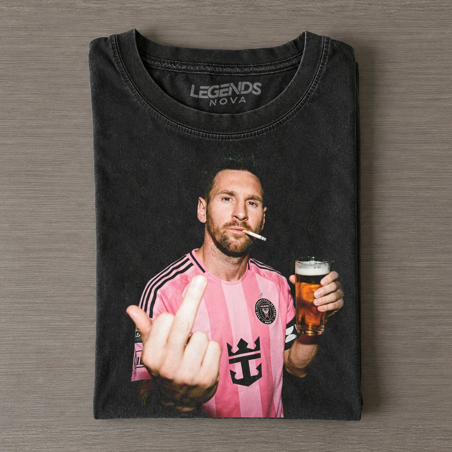 Lionel Messi Vintage Graphic T‐Shirt