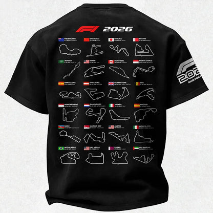 2026 F1 World Championship Printed Oversized Unisex T-shirt