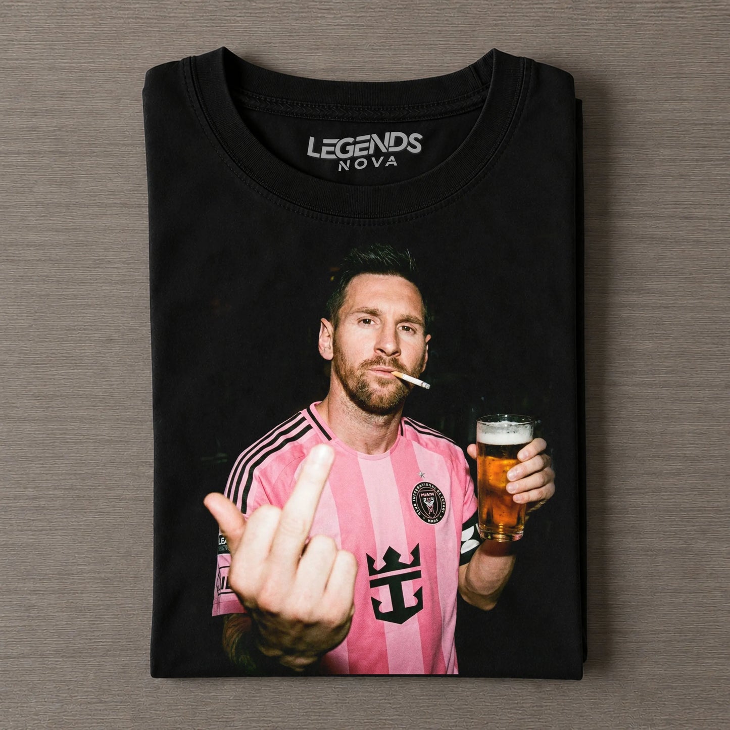 Lionel Messi Vintage Graphic T‐Shirt