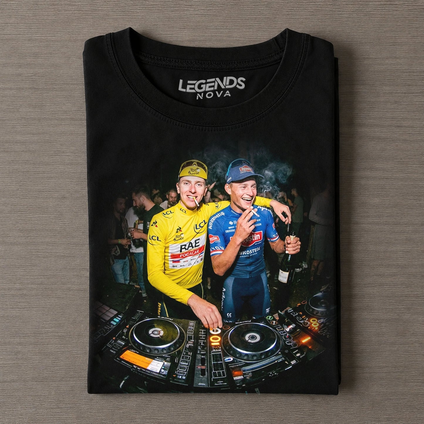 Mathieu van der Poel & Tadej Pogačar Funny 2026 Tee