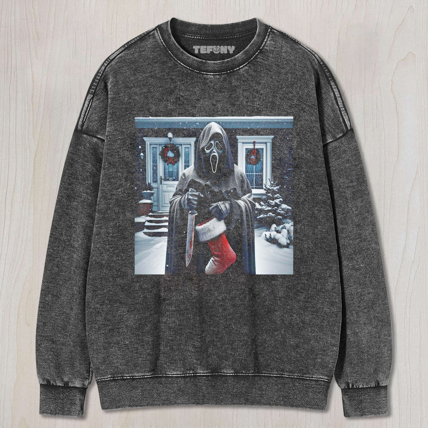GHOSTFACE CELEBRATES CHRISTMAS T-SHIRT & LONG SLEEVES & HOODIES