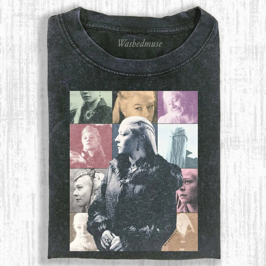 RETRO NOBLE LADY MONTAGE T-SHIRT