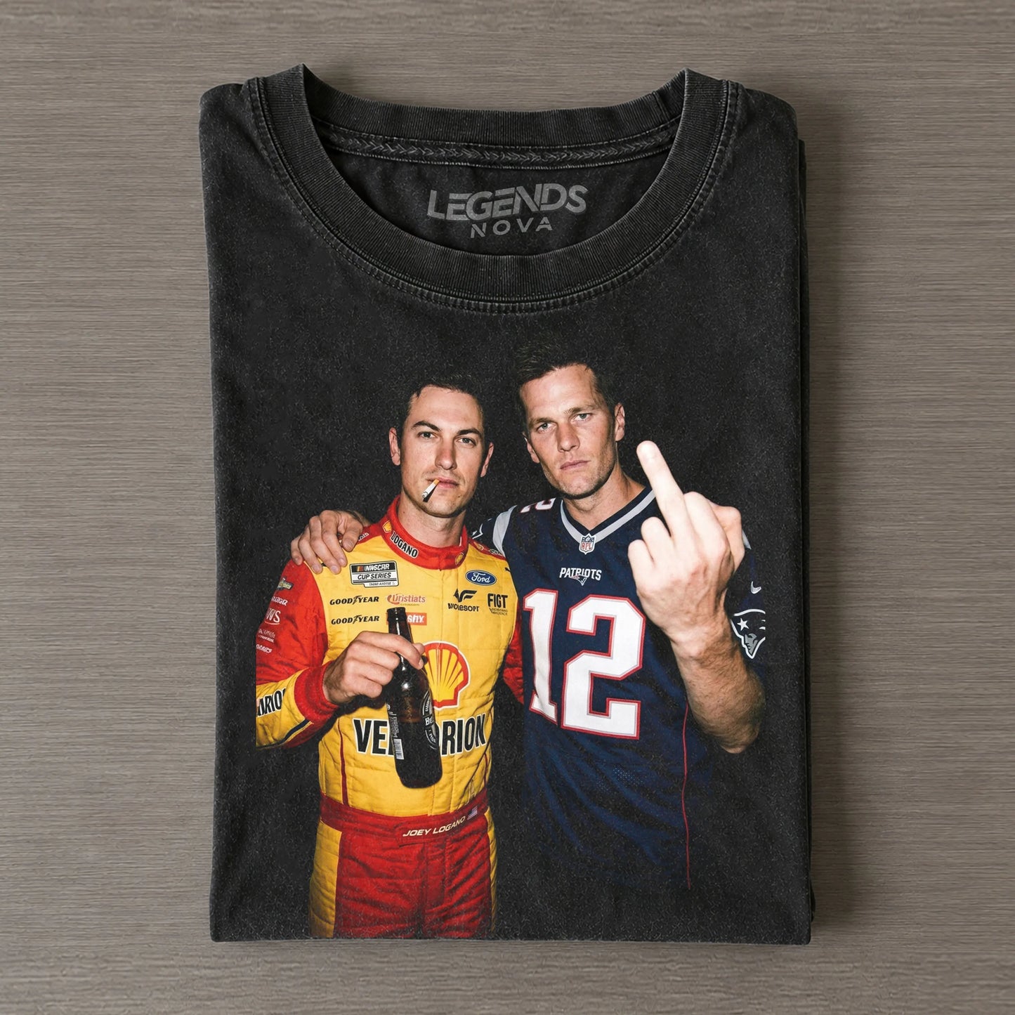 Joey Logano & Tom Brady T-shirt