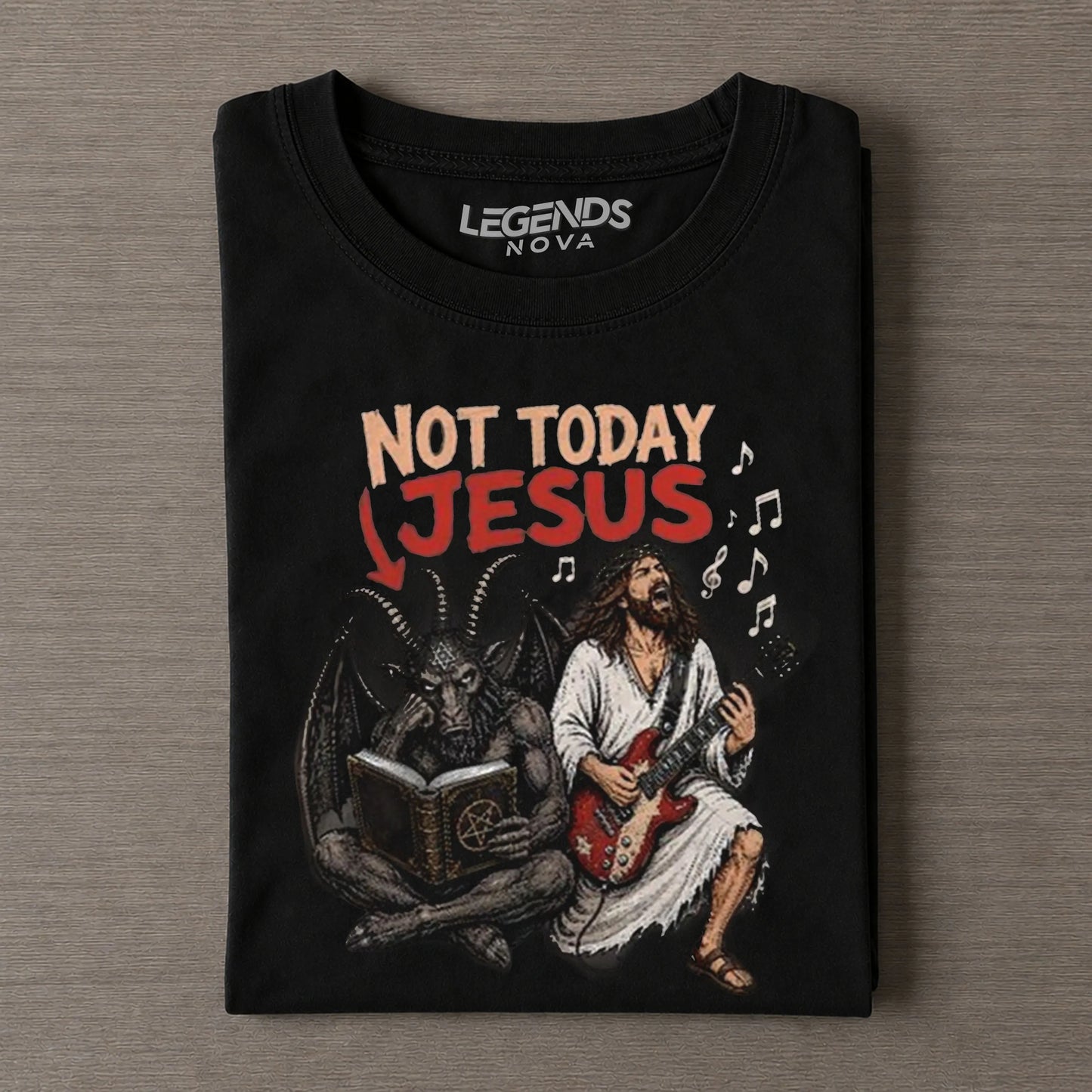 Funny Not Today Jesus Vintage T-shirt