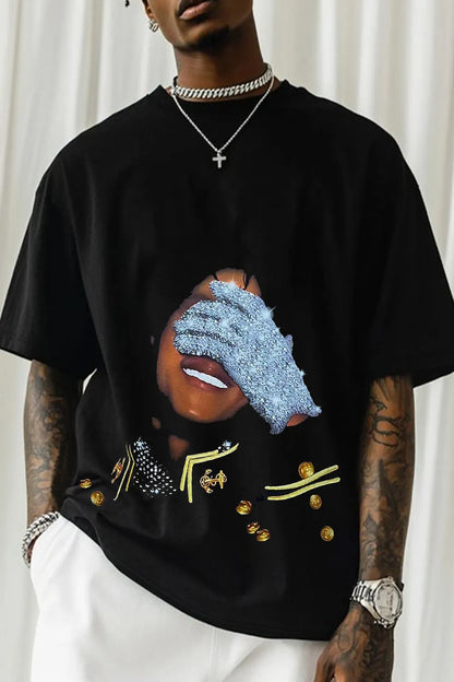 Michael Jackson Graphic Printed Unisex T-Shirt(Double-sided Print)