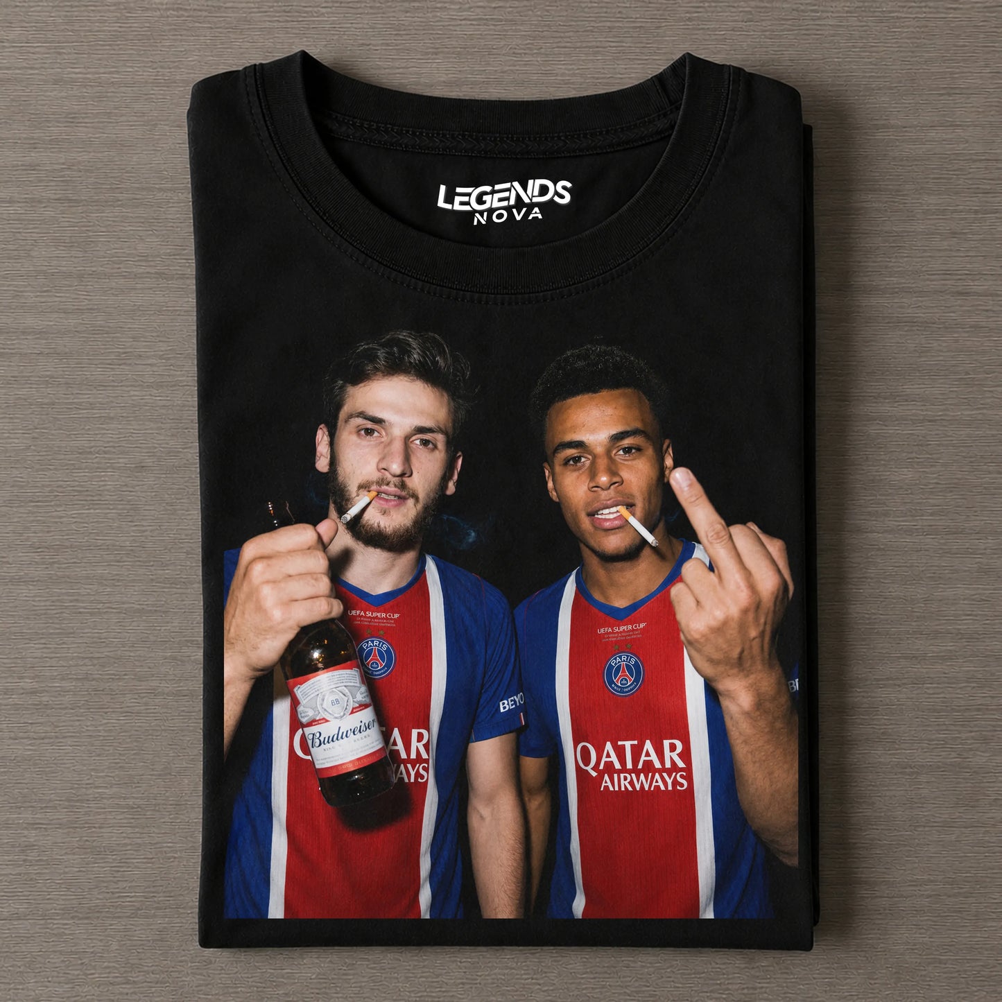Kvaratskhelia & Désiré Doué Tee