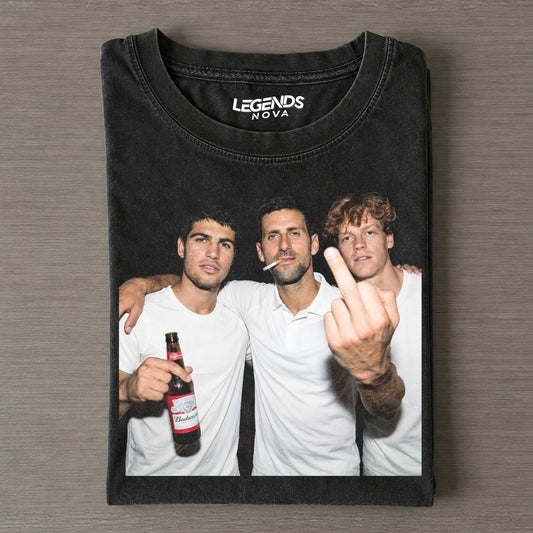 Djokovic & Alcaraz & Sinner Vintage Tee