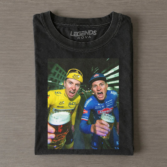 Mathieu van der Poel & Tadej Pogačar Funny 2026 Tee