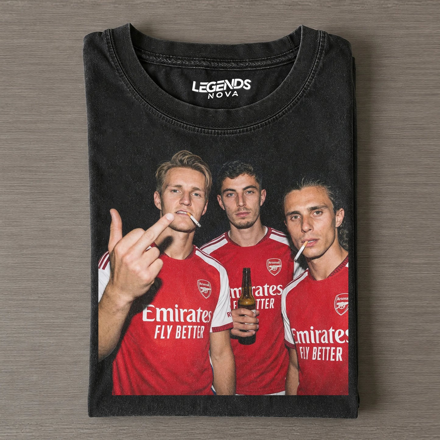 Martin Odegaard & Kai Havertz & Riccardo Calafiori Arsenal Tee