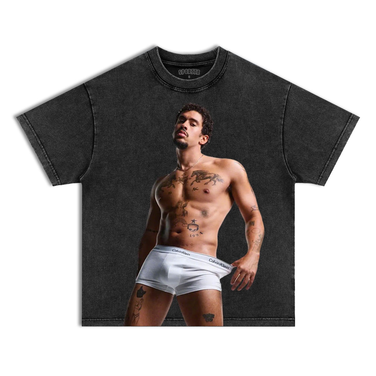 Bad Bunny Sexy Print T-shirt