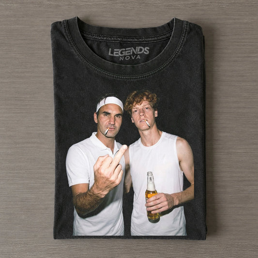 Jannik Sinner & Roger Federer 2026 Vintage T-shirt