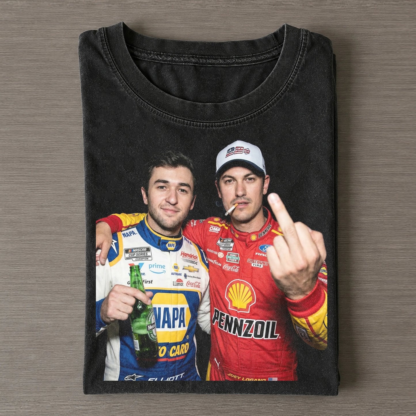 Chase Elliott & Joey Logano Nascar Tee