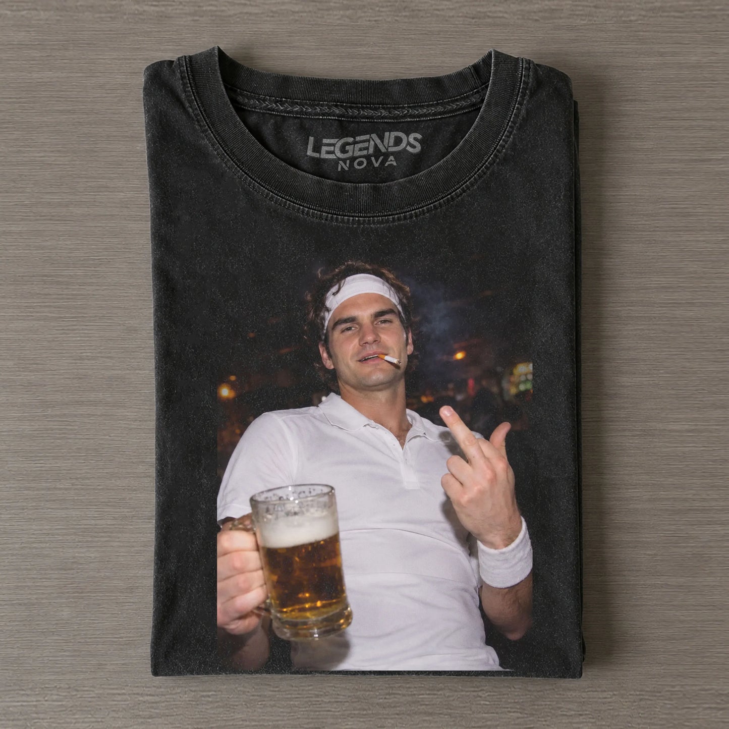 Roger Federer Tennis legend graphic T-shirt