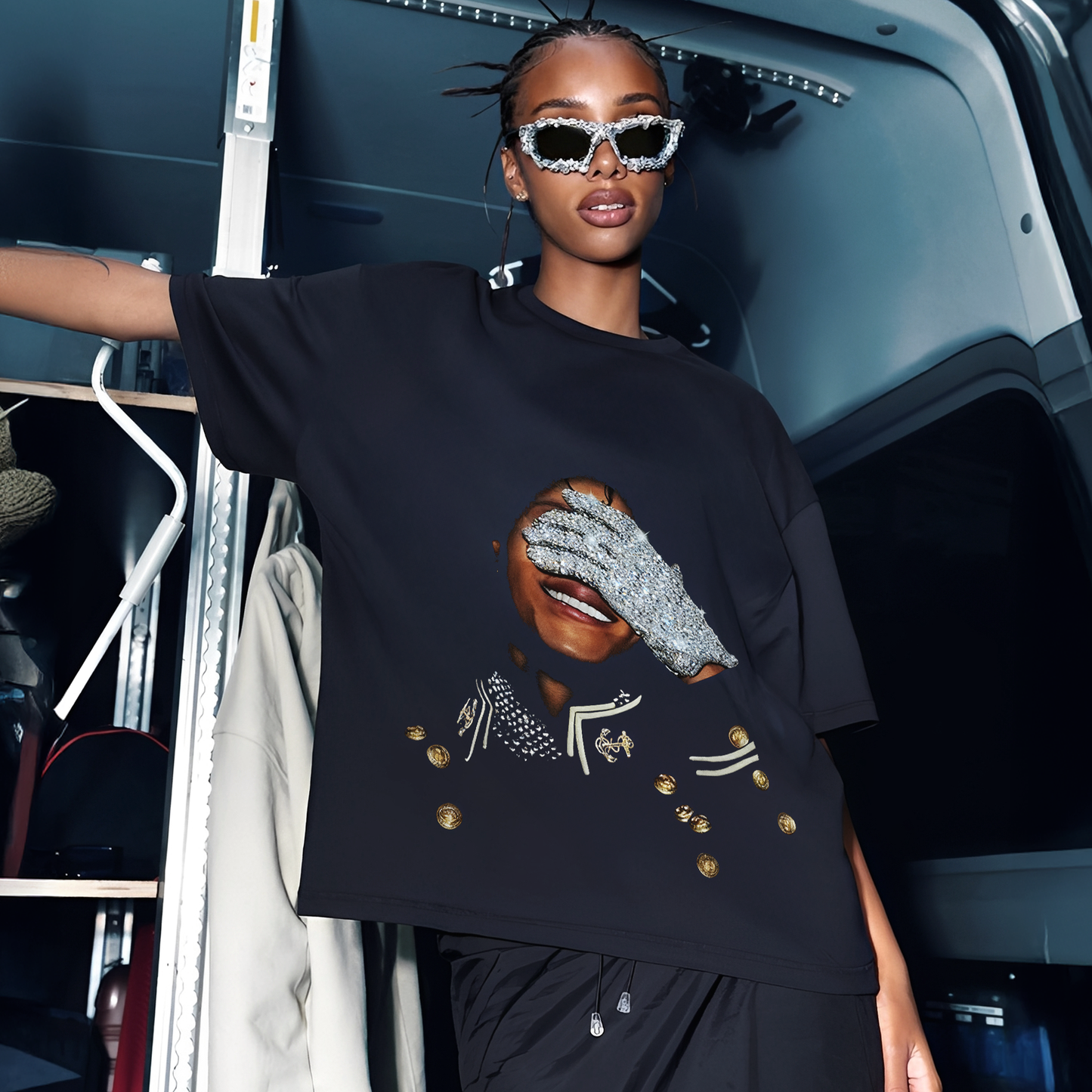 Michael Jackson Graphic Printed Unisex T-Shirt(Double-sided Print)